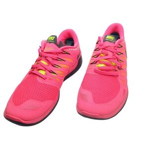 Nike Free 5.0 Mens Running Shoes Hyper Pink Volt Black 642198-600 Size 11